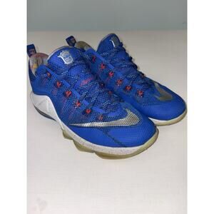 Nike Lebron XII 12 Low Hyper Cobalt 812560-406 Men's Size US 10 Blue Shoes READ